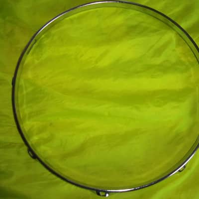 One Drum 14" Chrome 8 Lug Hole Rims Hoops For Bottom Side Snare Wires opening image 4