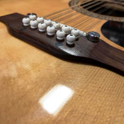 1974 Alvarez Model 5021 12 String Acoustic Guitar, Solid Spruce, Mahogany, MIJ, Light Strings image 3
