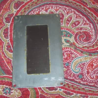 used vintage DOD Bottom Plate for Performer Series pedals (NOTE: screw holes are on are on 4  corners areas) +feet, NO: pedal/other parts - early 1980s Metal Plate has Metallic Silver Finish on both sides, NO rubber padding, NO black print on silver label image 8