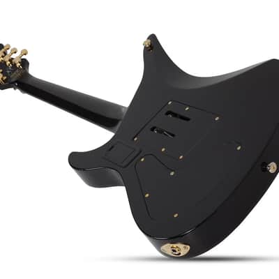 Schecter Synyster Custom-S Gloss Black with Gold Pinstripes image 3