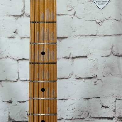 Friedman Vintage S 2026 - White Over Two Tone Blue Metallic (Large Checkerboard) w/OHSC image 6