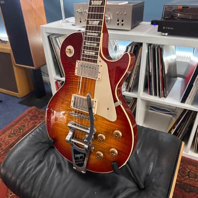 Gibson 1959 R9 Les Paul Standard Bigsby Vibrate Bare Knuckle Mules 2014 - Cherry Sunburst image 3