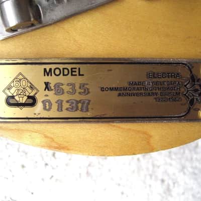 Electra X635 Bass Guitar 1982 Natural Finish image 4