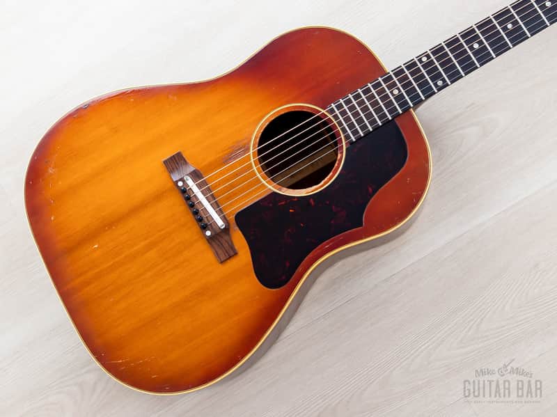1961 Gibson J-45 ADJ Vintage Dreadnought Acoustic Guitar Cherry Sunburst w/ Case image 1