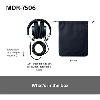 Sony Professional Large Diaphragm Headphones with Case and 1 Year Warranty image 6