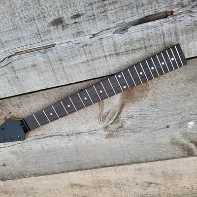 Custom Vintage Tint Maple on Rosewood 22 steel fret 25.5 scale guitar neck replacement DIY Project image 8