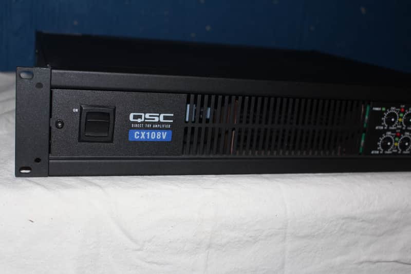 QSC CX108V 800w 8 Channel Power Amplifier image 1