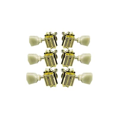 Gibson Vintage Machine Heads with Pearloid Buttons - Gold image 1