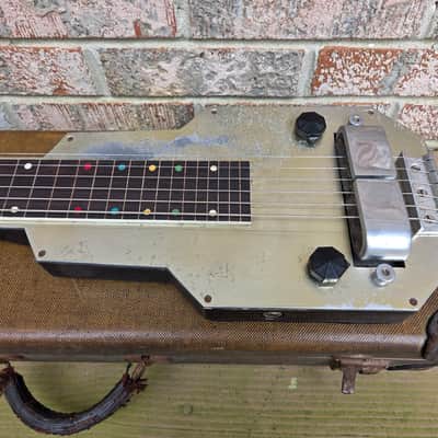 Vintage Circa 1936 Epiphone Electar Aluminum Top Lap Steel Guitar w/ Original Case! image 3