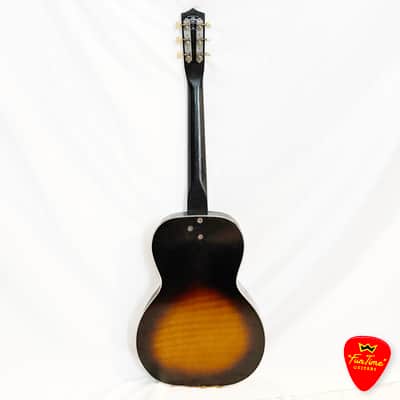 1960s Kay K1160 Parlor Guitar Tobacco Sunburst Musical Note Acoustic – “Danny” image 11
