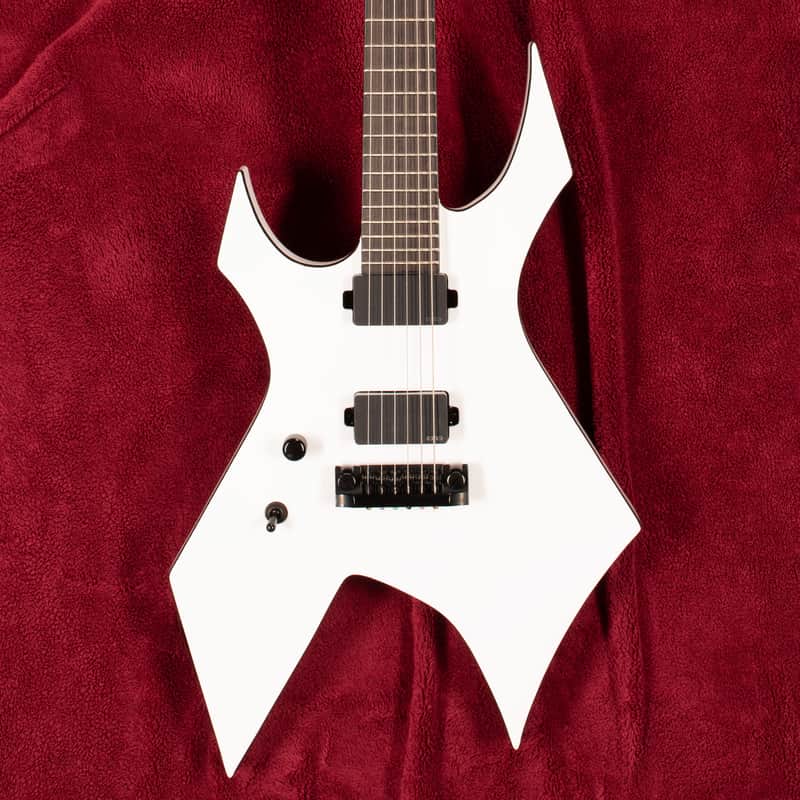 B.C. Rich Warlock Prophecy II with Quad Left Hand - Matte White image 1