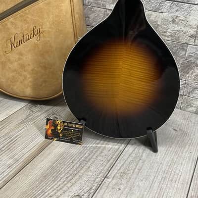 Kentucky KM-270 Deluxe Oval Hole A-Style Mandolin WITH Matching Kentucky Deluxe Gig Bag– Vintage Sunburst - KM270 image 4