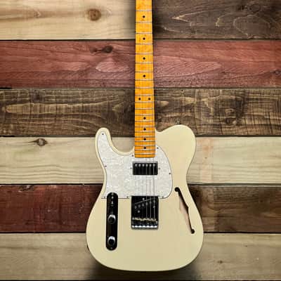 G&L Tribute Series ASAT Classic Bluesboy Semi-Hollow Blonde Left-Handed image 9