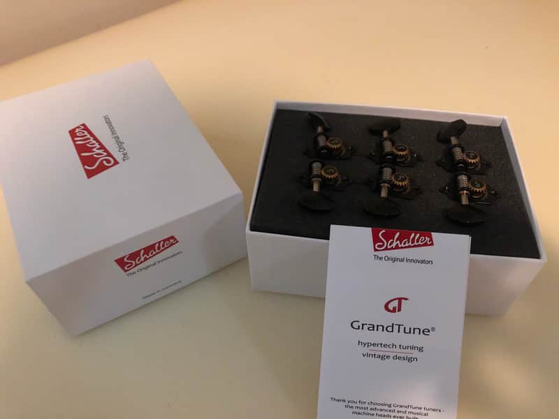 Schaller Grandtune Vintage tuners 20 Ebony image 1