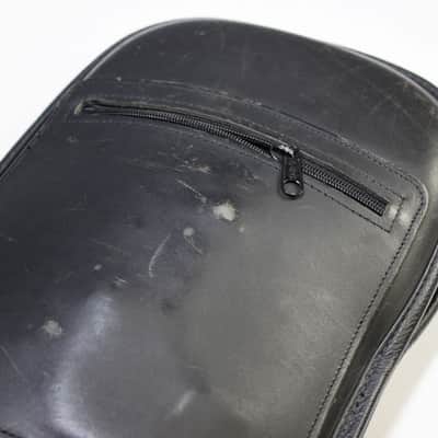 Levy's Standard Leather Bass Gigbag - Black **Warrior Patch** image 17