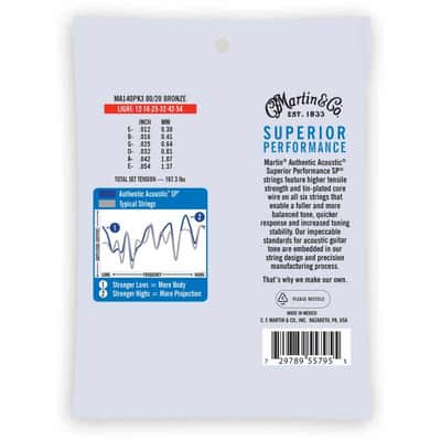 Martin MA140PK3 Pack de 3, Light image 2