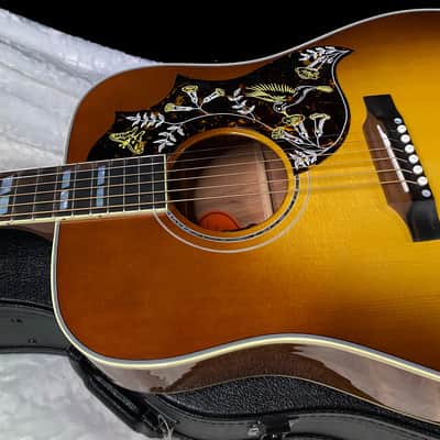 NEW! Gibson Custom Shop Hummingbird Koa/Carpathian Spruce Acoustic-Electric Guitar - Honeyburst - 4.55lbs - Authorized Dealer! G06406 image 9