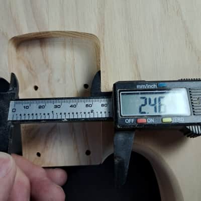 Unfinished Ash P/J bass guitar body - fits fender necks J2514 image 9