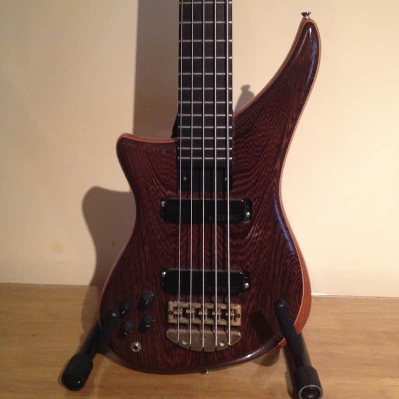 Alembic Epic 5 string Left Hand Bass Natural Wood Finish image 1
