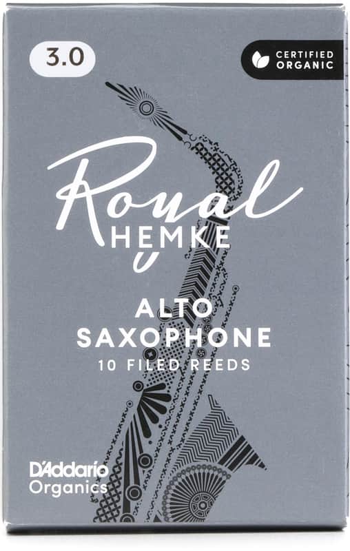 D'Addario Royal Hemke Alto Saxophone Reeds - 3.0  10-pack (3-pack) Bundle image 1