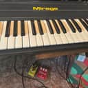 Ensoniq Mirage DSK-1 Digital Sampling Keyboard (red stripe) 1986 - Black