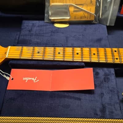 Fender 1955 Stratocaster Custom Shop Heavy Relic BRAND NEW Daphne Blue American Vintage 55-1956 50s 1950's USA 1 of 1 Limited Edition Master Aged Roadworn Ash Guitar image 5