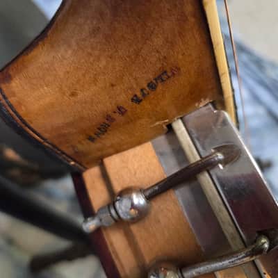 Vintage RARE 1924 Prewar Maybelle A001 Patent Applied for A001 Tenor Banjo Pro Setup New Strings Original Skin Head Original Hardshell Case image 6