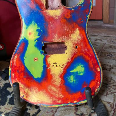 KNE Hardtail Superstrat Body - Custom "Predator" Thermal Image image 1