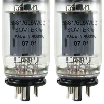 Sovtek 5881 / 6L6WGC Power Tube, Matched Pair with FREE 24-Hour Burn In. Brand New! image 2