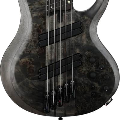 Ibanez BTB805MS Multi Scale Bass Guitar (with Case), Transparent Gray image 3