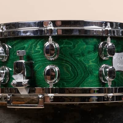Mapex Orion 5.5x14 Emerald Green Snare Drum image 10