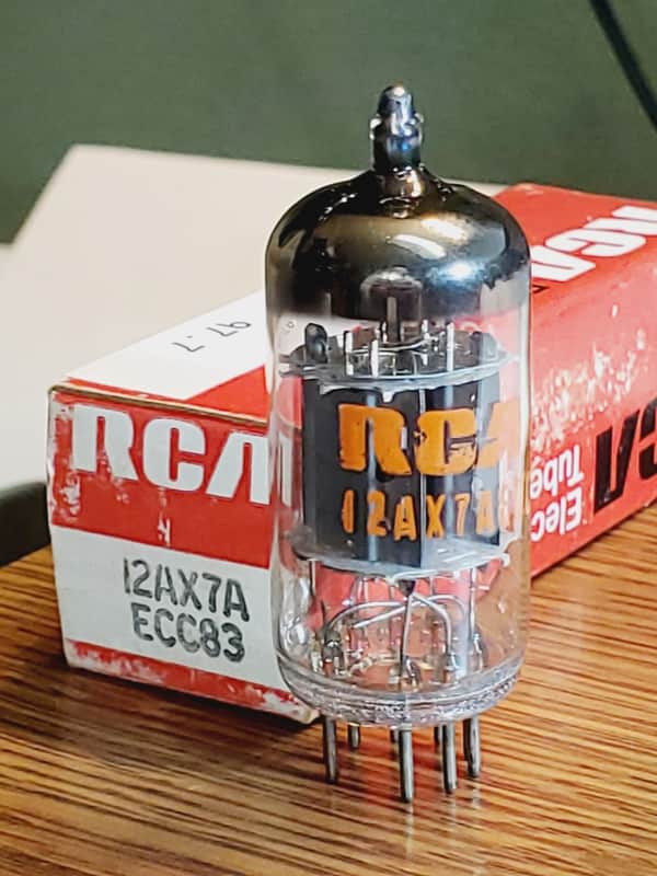 12AX7A/ECC83 "RCA" Mullard MaxiPreamp2/TV-7 Tested (1) tube lot image 1