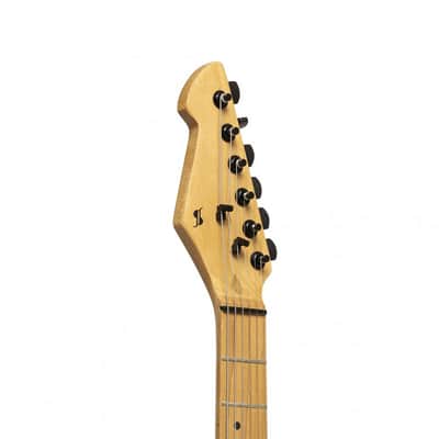 Stagg SEM-TWO H BK Master Serfies Solid Mahogany Body Roasted Maple Bolt-On Neck 6-String Electric Guitar image 6