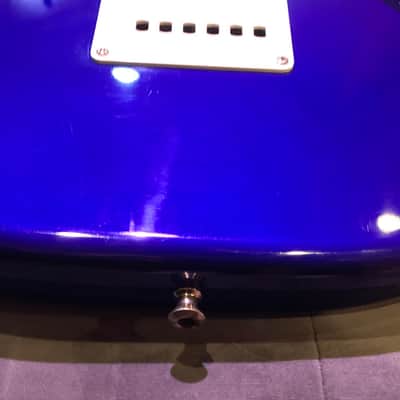 2007 Fender metallic blue Squier Strat Affinity Series image 15