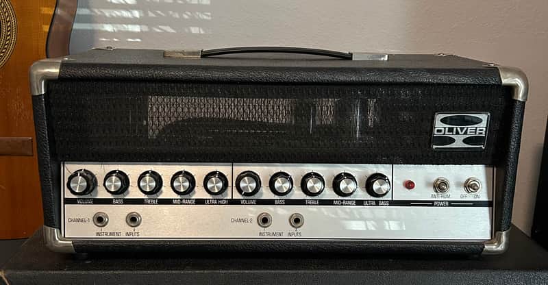 "Oliver HB-122" Guitar Amplifier Head - 6L6 Power Tubes Olive image 1