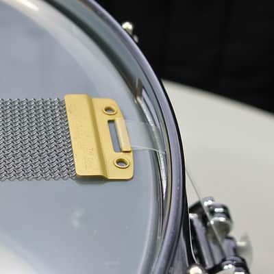 DW Collectors Satin Black Over Brass 7" x 13" Snare Drum w/ VIDEO! image 8
