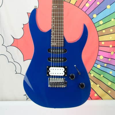 Used Washburn WR-120 Rocker Series Electric Guitar, Blue image 2