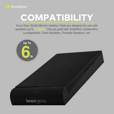 Knox Gear Studio Monitor Isolation Pads for 6-Inch Speakers (Pair) image 7