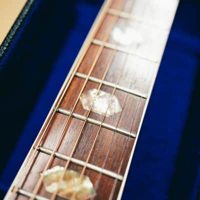 1974 Takamine Elite TW-50 – Made in Japan | Solid Top | Good Condition | Hard Case | Abalone Fascia image 13