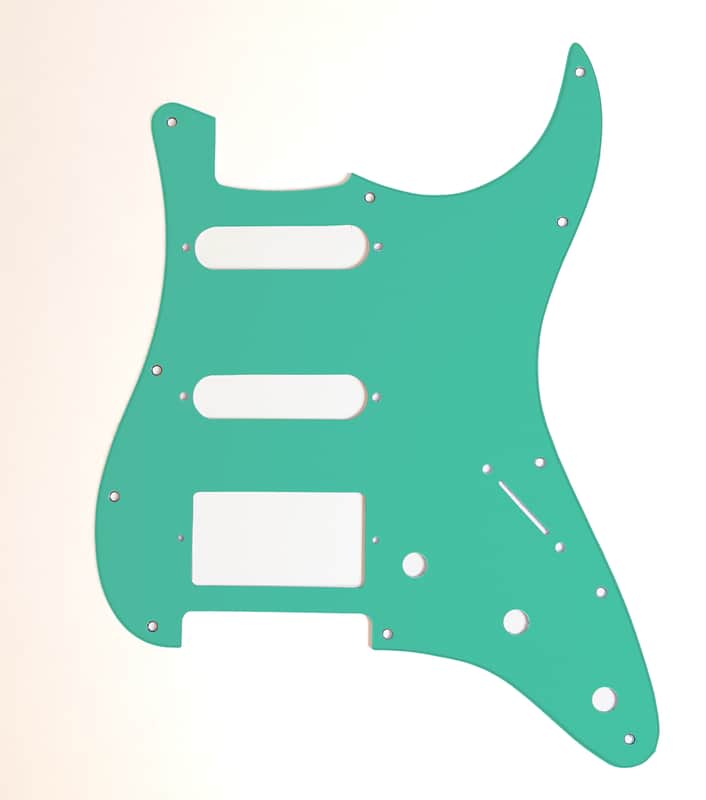 Carmedon Electronics Stratocaster Pickguard 2021 Turquoise HSS image 1