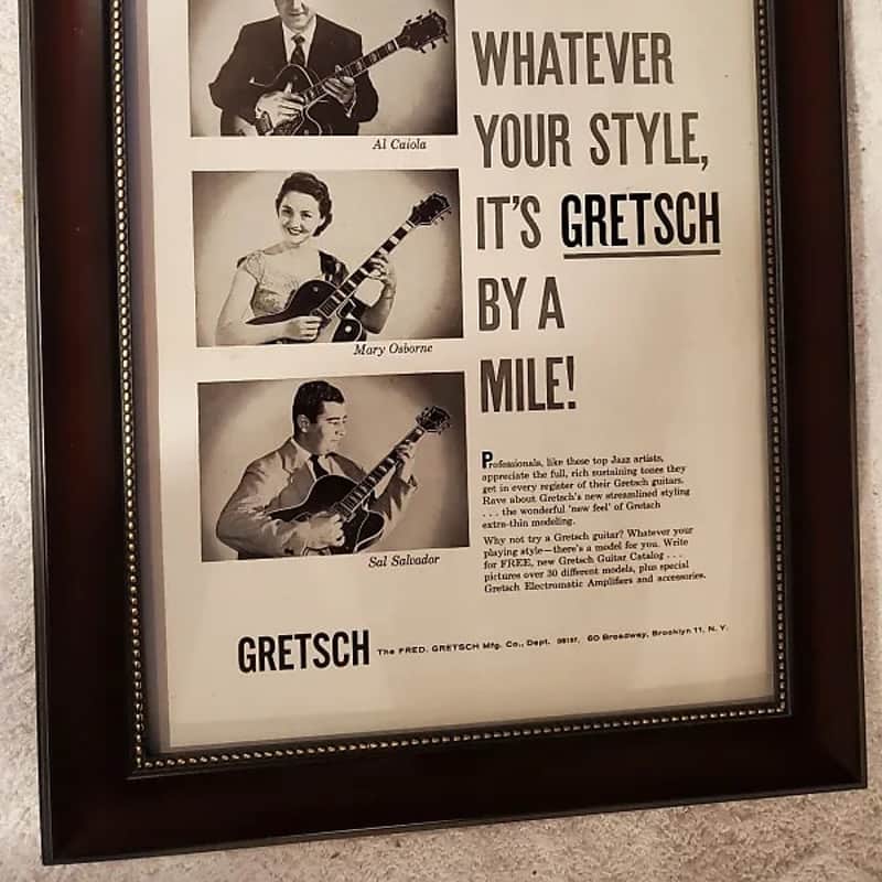 1957 Gretsch 3 blocks B & W
