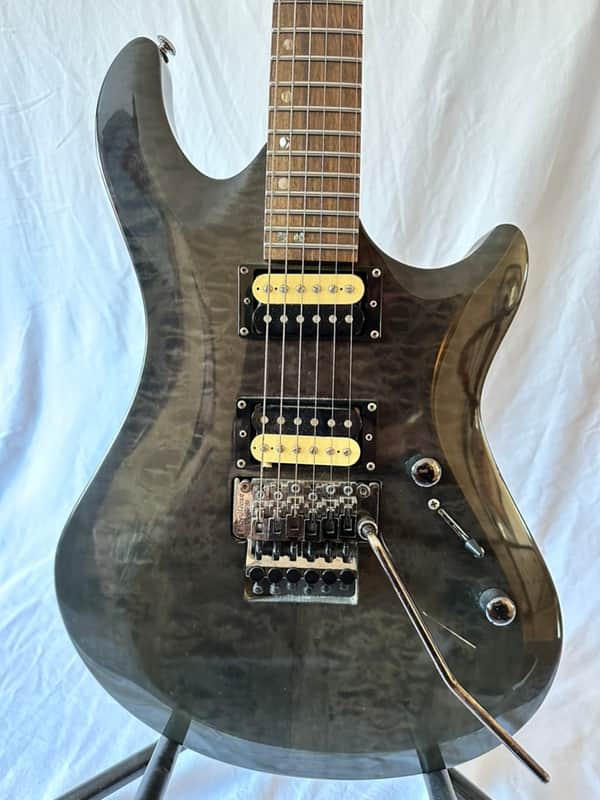Anthem S-style Electric 24 Fret Guitar HH 2009 - Quilted Top image 1