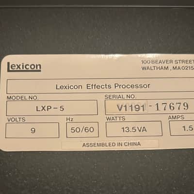 Vintage Lexicon LXP-1 and LXP-5 Multi Effects Processors image 8