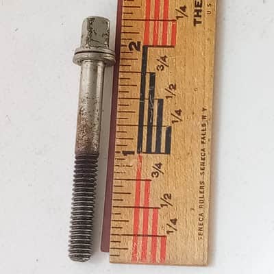 Duplex 1+ 1 13/16" 12-24 Vintage Nickel Tension/T-Rod Snare/Tom Drum Tensioner image 2