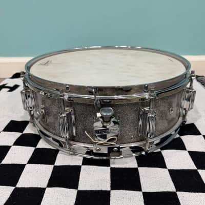 Rogers Cleveland 5x14" Silver Sparkle Powertone Snare Drum image 2