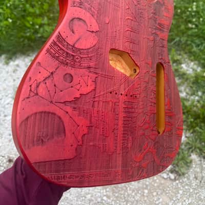 Engraved telecaster style body image 3