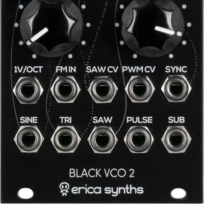 Erica Synths Black VCO2 Analog VCO Eurorack Synth Module image 1
