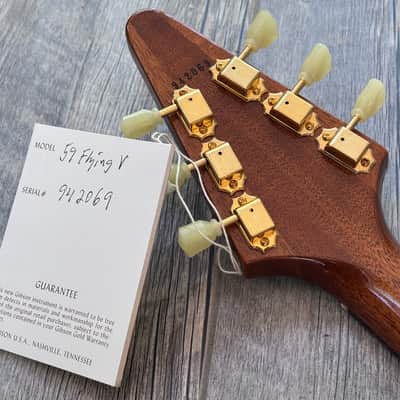 2014 Gibson Custom Shop Mahogany 1959 Flying V - Walnut image 8