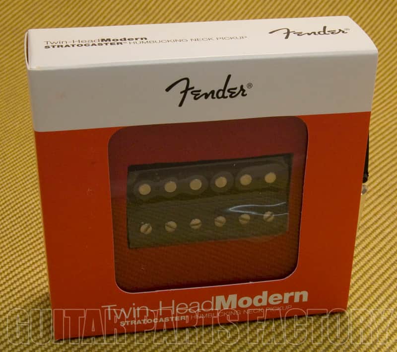 099-2218-206 Genuine Fender Twin Head Modern Neck Humbucker Pickup Black image 1