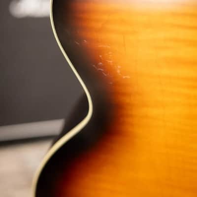 Epiphone J-200 Acoustic/Electric Guitar - Aged Vintage Sunburst Gloss - Used image 16